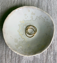 Load image into Gallery viewer, Ring dish, handmade ring dish, artist made ring dish, made by hand, ceramic dish, jewelry, gift, keep sake holder