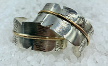 Load image into Gallery viewer, Silver Hawk Feather Cuff