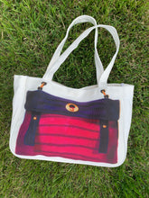 Load image into Gallery viewer, Designer Canvas Handbag in Purple
