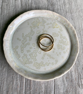 Ring dish, handmade ring dish, artist made ring dish, made by hand, ceramic dish, jewelry, gift, keep sake holder