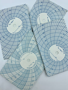 Circular Chart Envelopes with Blank Card Set of 4