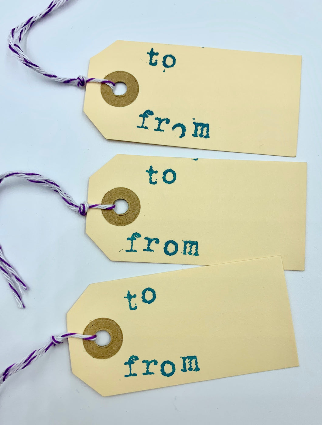 To and From Manilla Gift Tags Set of 10
